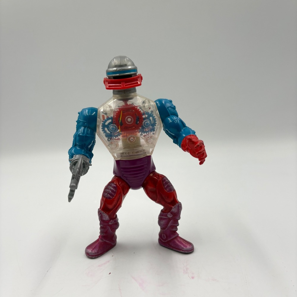 Mattel MOTU Roboto Action Figure 1984 Vintage He-Man 5.5" Multi Good Condition